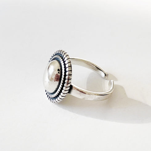 Mirror Vintage Silver Ring - Zafari Studio Jewelry